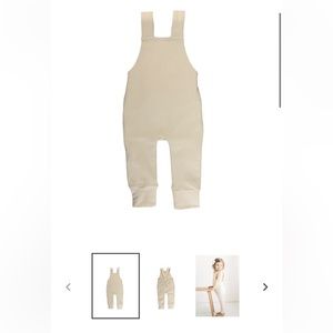 Criss cross overalls crème